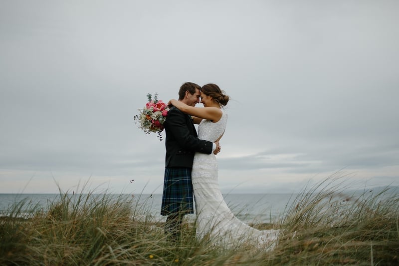 Bride and Groom in Love